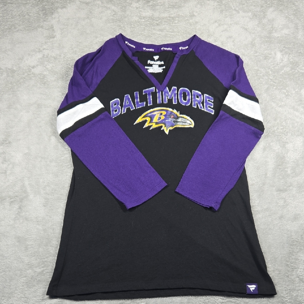 Fanatics Purple and Black Baltimore Ravens Long Sleeve Shirt